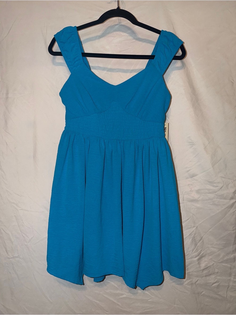 No Boundaries Turquoise Blue V-Neck Tank Dress